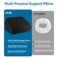 thumbnail image 6 of Kaipara Extra Thick Chair Cushion for Office Chair, 6" Booster Seat Cushion for Height Increase & Pain Relief, High Resilience Foam Seat Cushion with Non-Slip Bottom, Strap & Handle, 18 x 16 x 6 inch, 6 of 8