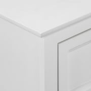 UBesGoo Nightstand End Table with 2 Drawer,White Finish