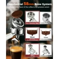 thumbnail image 6 of Tuni E2 20Bar Dual Boiler Espresso Machine with G2 70 Grinding Settings Conical Burr Coffee Grinder (Silver) Combo Set | Professional Home Barista Kit, 6 of 9