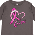 thumbnail image 4 of Inktastic Cure- Breast Cancer Awareness pink ribbon Boys or Girls Long Sleeve Toddler T-Shirt, 4 of 5