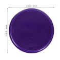 thumbnail image 2 of OULII Purple Wobble Cushion Inflatable Balance Disc Seat for Core Stability Extra Thick Ergonomic Design for Adults, 2 of 8