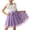 Purple, variant on Lutiedan Girls Dresses Summer Sleeveless Lace Mesh Tutu Romper Dress Layer Birthday Party Princess Tulle Dress with Bowknot