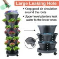 thumbnail image 4 of 2 Pack of 7 Tier Stackable Planter Vertical Garden With Various Accessories for Vegetables, Flowers, Herbs, Succulents, Microgreen Gardening - Dark Gray, 4 of 7