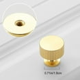 thumbnail image 7 of ZenCart Round Gold Knobs Single Hole Cabinet Drawer Pulls Aluminum Furniture Hardware Handle for Cupboard Wardrobe Vanity Closet Door, 7 of 7