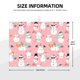 thumbnail image 2 of Fotbe Cute Pink Snowman Cat Alfombrilla de Secado para Cocina con Estampado, 18x24 Pulgadas, 2 of 7