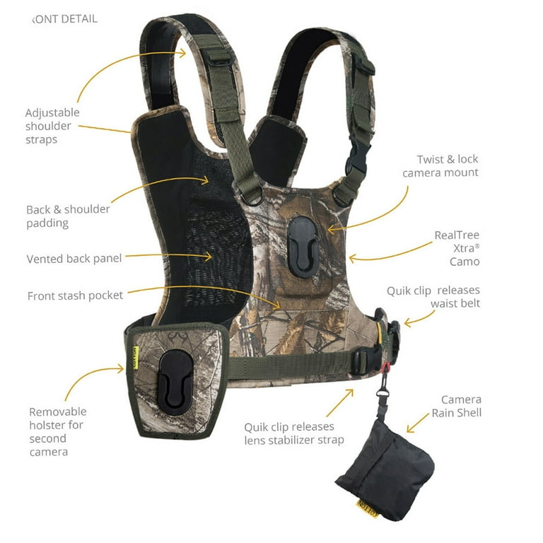 COTTON CARRIER カメラハーネス ブラック フリーサイズ Amazon.com : Cotton Carrier G3 Dual Camera Harness for 2