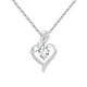 thumbnail image 2 of Collar con Colgante Bicolor con Incrustaciones de Corazón "Amor de Madre", Cadena Ajustable, Joyería de Moda, Regalo para Mamá, Elegante Regalo para El Día de La Madre., 2 of 4