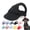 Black, variant on Outdoor Sun Protection Hat for Dogs, Canvas Dog Hat with Ear Holes and Adjustable Neck Strap