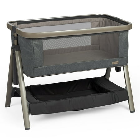 Open Box Monbebe Height-Adjustable Baby Bassinet Castle Point Infant