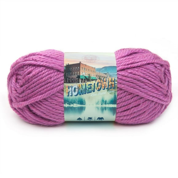 Lion Brand Yarn 135-141 Hometown Palm Bay Orchid Super Bulky Acrylic Yarn