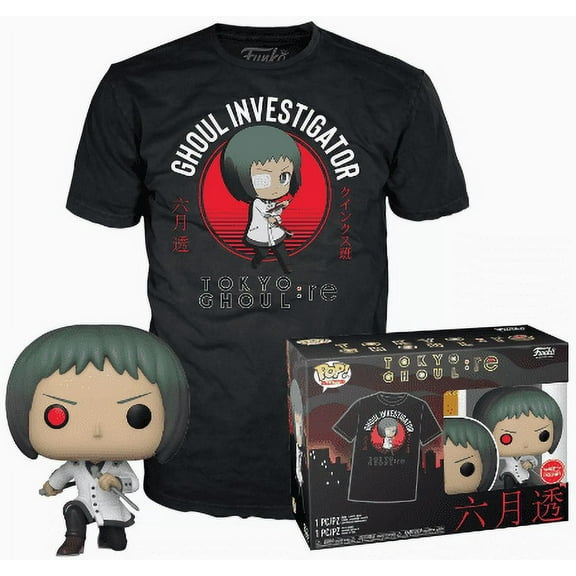 Funko POP! and Tee Toyko Ghoul Toru Mutsuki with Size XL T-Shirt Collectors Box Exclusive