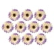 thumbnail image 5 of Cabeza de flores artificiales 10 piezas Cabeza de margarita falsa de real para boda DIY Púrpura Sunnimix Cabeza de flor artificial de la margarita, 5 of 8