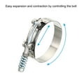 thumbnail image 5 of Uxcell T-Bolt Hose Clamps with Spring, 4 Pack 304 Stainless Steel Adjustable Worm Hose Clamp for 2.75" Hose ID, 5 of 6