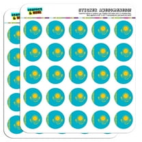 Kazakhstan National Country Flag 1" Scrapbooking Crafting Stickers