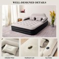 thumbnail image 4 of SLLINGLUO Queen Size 15" Air Mattress with Headboard, Inflatable Sofa Bed with Pump for Camping Guestroom, 4 of 9