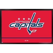 NHL Washington Capitals - Logo 21 Wall Poster, 22.375" x 34", Framed