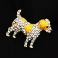 thumbnail image 7 of QQTDFG Cute Dog Pup Animal Brooch Pin Black & Blue Enamel Crystal Goldtone Women Gift-Blue, 7 of 7