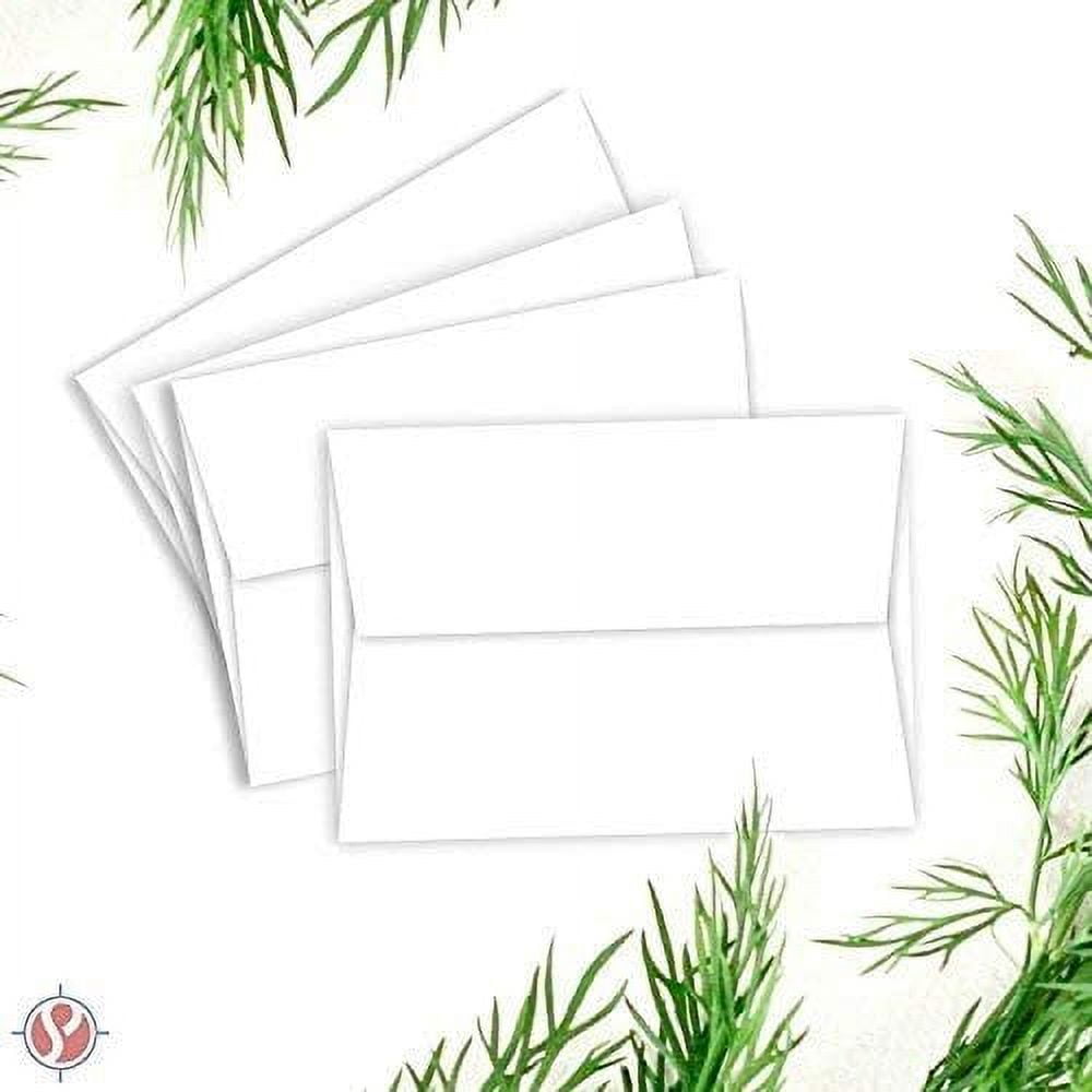 A2 White Invitation Envelopes (4 3/8" x 5 3/4") Fits 4.25 x 5.5 Inch Invitation Photo Wedding Announcement - Bulk Pack of 1000 Envelopes