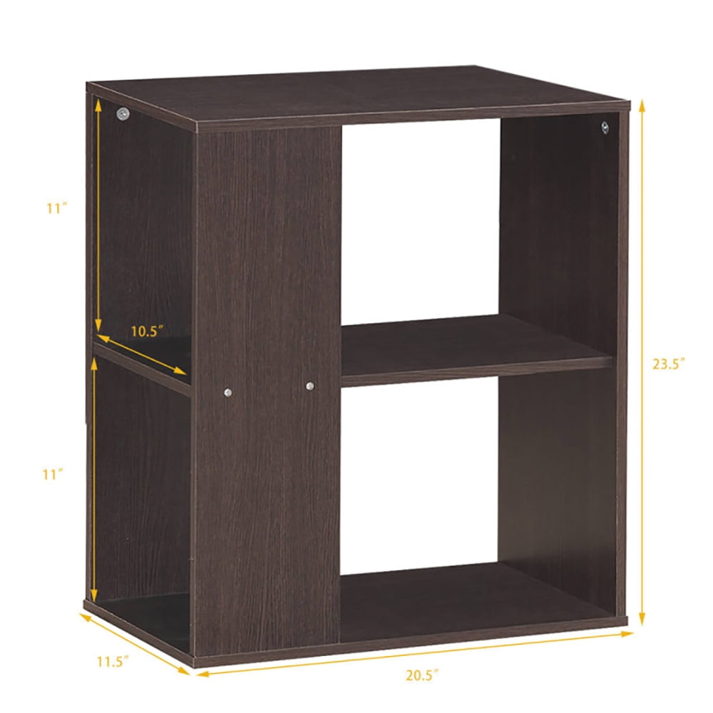 Finihen End Side Table, Rectangular Nightstand, 2-Tier Side End Table with Storage Shelves, for Living Room, Bedroom, Brown Finihen End Side Table, Rectangular Nightstand, 2-Tier Side End Table with Storage Shelves, for Living Room, Bedroom, Brown