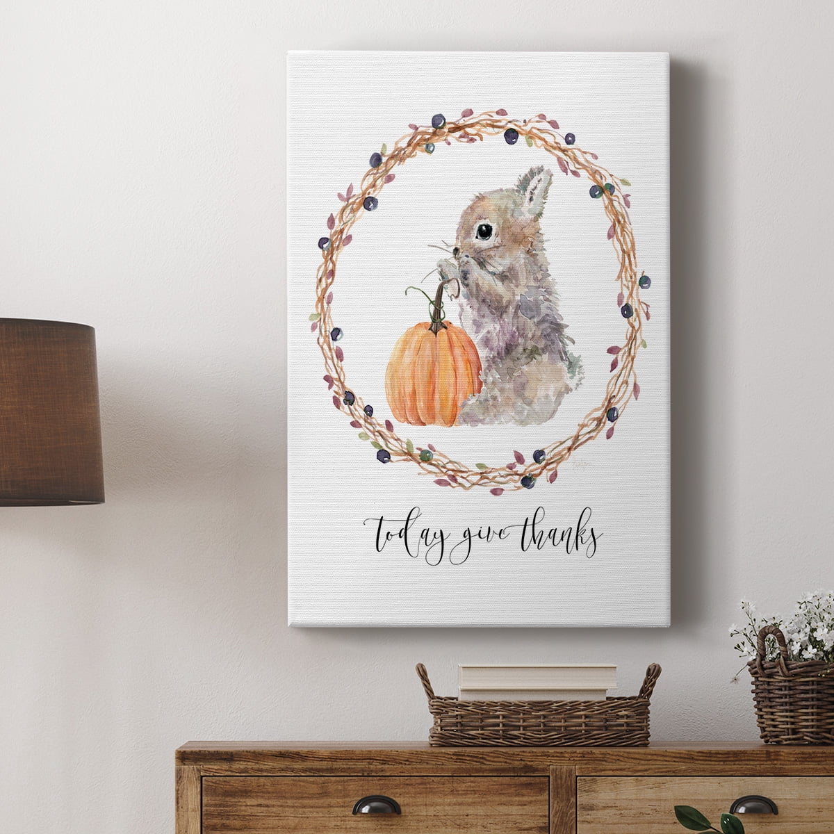 Harvest Home Bunny Premium Gallery Wrapped Canvas - Ready to Hang