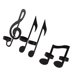 thumbnail image 5 of Portavelas de pared con notas musicales, 4 piezas, hierro único, negro, portavelas de pared con notas musicales, portavelas con notas musicales, calidad inigualable, 5 of 8