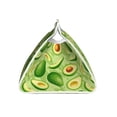 thumbnail image 3 of Lsque Green Avocado Printed Long Tissue Box Cover Holder, Facial Paper Organizer Dispenser,Triangle with Bottom Belt, PVC Leather Decorative Organizer, 3 of 9