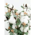 thumbnail image 5 of 1Pc/5Pcs Artificial Dried Cotton Flower with Eucalyptus Leaves for Wedding Party Home Decoration, 5 of 6