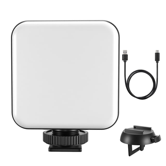 Matsuzay Lámpara LED con Clip para luz de relleno, luz LED recargable para ordenador portátil, lámpara de temperatura de Color de 2500K a 5600K para Juegos de teclado y mouse para computadora
