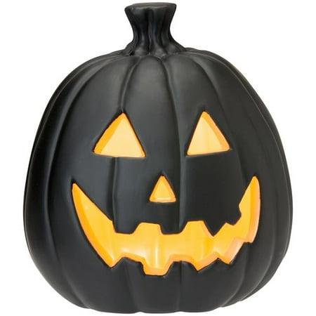 9" Jack-O-Lantern, Black and Orange