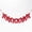 Red, variant on Dalang 8PCS Multicolor Satin Bow Garlands Strung Ribbon Hanging Ornaments for Party Bridal Shower Birthday Wall Window Decor