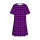 thumbnail image 5 of Vestido de Manga Corta para las Mujeres Casual Impreso Cuello Redondo, Vestido de las Señoras para la Primavera Y el Verano de Uso Diario, 5 of 9