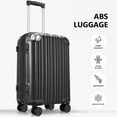 thumbnail image 2 of 3 Piece Luggage Set Suitcase with TSA Lock and Double Spinner Wheels, Expandable Hardshell Suitcase with 3-Step Adjustable Telescopic Handle, for Men Women (20", 24", & 28"), 2 of 7