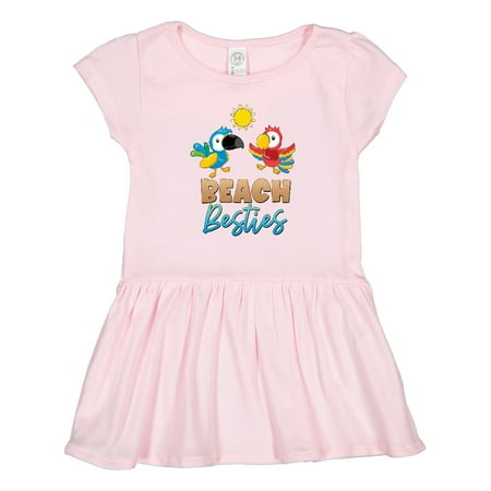 

Inktastic Beach Besties Cute Parrots Gift Toddler Girl Dress