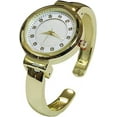 thumbnail image 4 of Blekon Collections Japanese Quartz Elegant Mother of Pearl Rhinestone Dial Womens Cuff Bangle Watch, 4 of 5