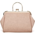 thumbnail image 3 of LHSHID Women Embossing Leather Handbag Multiple Collocations Tote Bag Kiss Lock Messenger Bag Hardware Handle Purse, 3 of 7