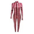 thumbnail image 5 of Kiplyki Fall Ladies Pants Women's Valentine's Day Printing Jumpsuit, 5 of 5