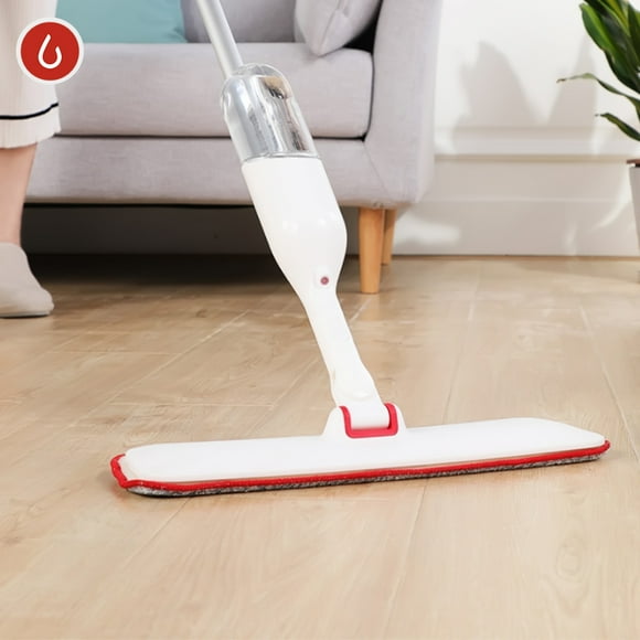 Yijie Balai à Vaporisateur d'Eau 360 Degrés Rotatif Outils de Nettoyage Maison Chiffon en Microfibre 380ml Balayeuse à Vaporisateur d'Eau