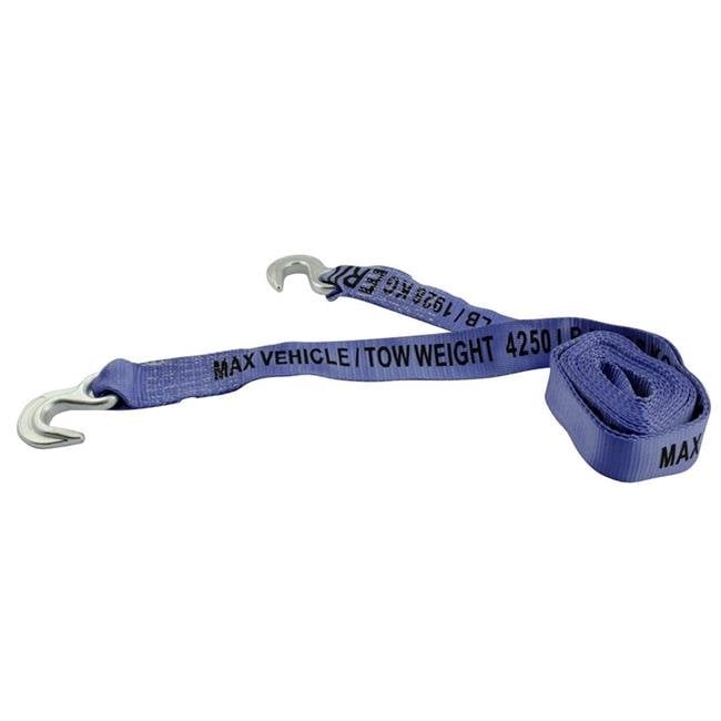 Erickson 59700 White 3 x 20 Recovery Strap 13,500 lbs Maximum Vehicle Weight Capacity 27,000 lbs Breaking Strength