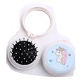 thumbnail image 3 of 4 peines de maquillaje para niños con forma de unicornio de dibujos animados, peine de bolsillo, cepillo redondo para masaje del cuero cabelludo para niñas, 3 of 5