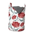 thumbnail image 1 of Watercolor Flowers Laundry Bag, Rose Romantic Blooms Valentines Day Lovers Celebration Theme, Basket with Handles Drawstring Closure for Laundromats, 13" x 19", Vermilion Slate Blue, by Ambesonne, 1 of 4