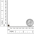 thumbnail image 3 of Gem Stone King 925 Sterling Silver Brown Smoky Quartz Pendant Necklace for Women | 0.46 Cttw | Gemstone Birthstone | Round 5MM | With 18 inch Chain, 3 of 4