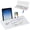 White, variant on VIVO Black Desktop Dry Erase Board w/ Hidden Storage, 16" x 7" Glass Whiteboard