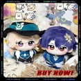thumbnail image 2 of 10CM Honkai: Star Rail Game Peripheral Anime Doll Cosplay Aventurine Dr. Ratio Soft Plush Adorable Pendant Key Chain Toys Gifts, 2 of 5