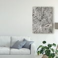 thumbnail image 3 of Trademark Fine Art 'Detroit Michigan City Map Black' Canvas Art by Michael Tompsett, 3 of 4