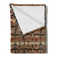 thumbnail image 2 of Tribal Soft Flannel Fleece Throw Blanket, Wildlife Prehistoric Funky Snakes Traditional Oriental Arrangement, Cozy Plush for Indoor and Outdoor Use, 50" x 60", Multicolor, by Ambesonne, 2 of 5