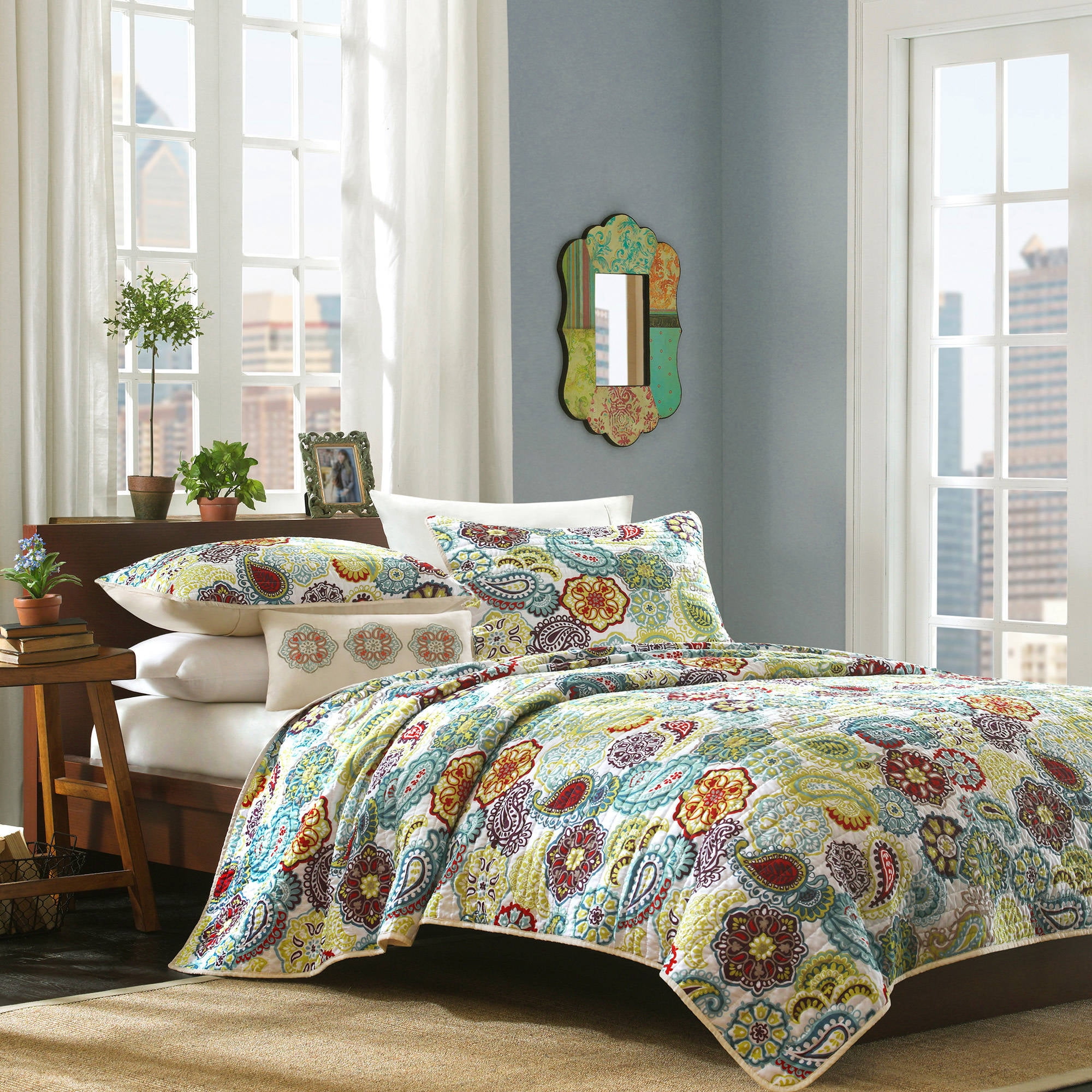 Western Star Barbed Wire Queen Size Quilt And Shams 3pc Set Western Star Barbed Wire Queen Size Quilt And Shams 3pc Set Com