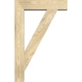 thumbnail image 3 of Ekena Millwork 4"W x 22"D x 34"H Traditional Block Rough Sawn Bracket, Douglas Fir, 3 of 25