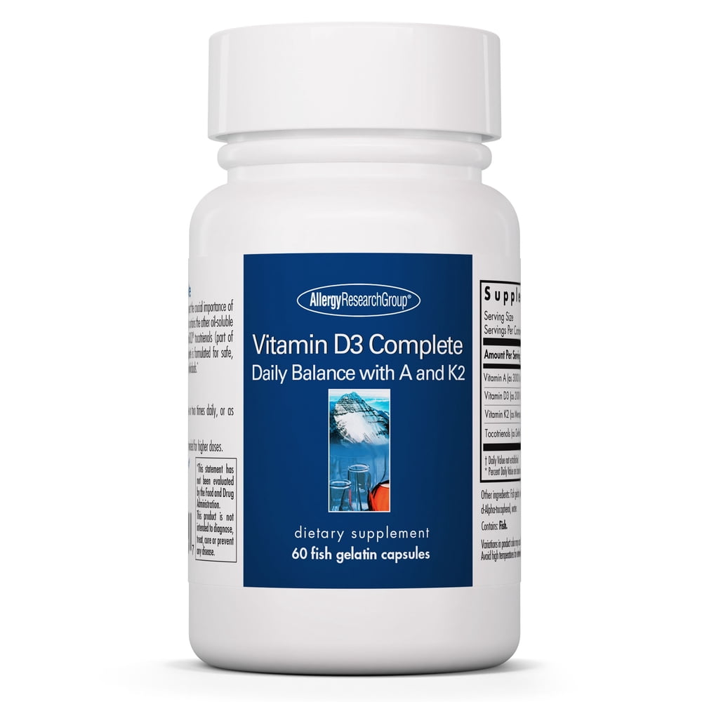 Allergy Research Group Vitamin D3 Complete Balanced with A and K2