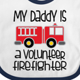 thumbnail image 4 of Inktastic Volunteer Firefighter Daddy Boys or Girls Baby Bib, 4 of 4
