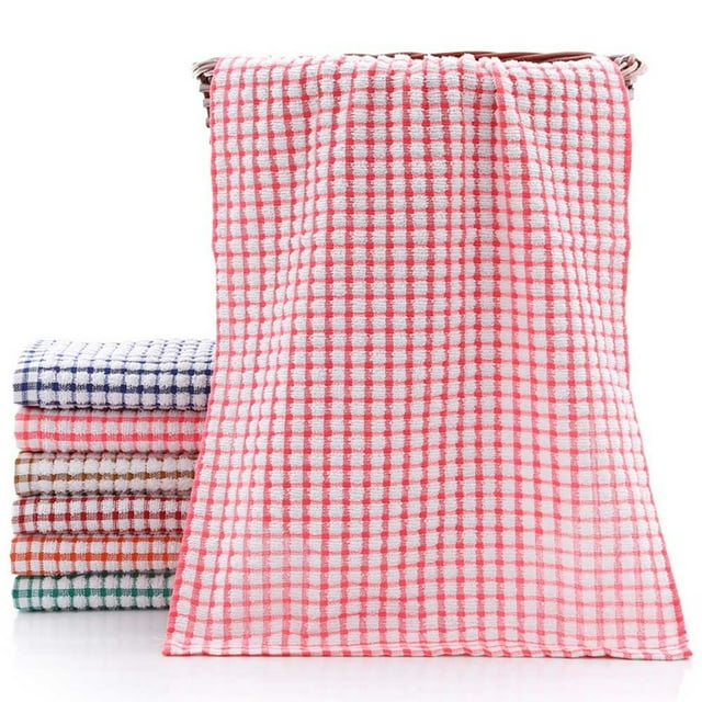 POINTERTECK Linges à Vaisselle en Coton Éponge Serviettes de Cuisine Torchons 64*42CM